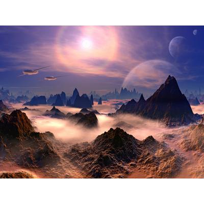 Papermoon "PLANETEN-FUTURISTISCH WELTRAUM MOND GALAXIE UNIVERSUM"