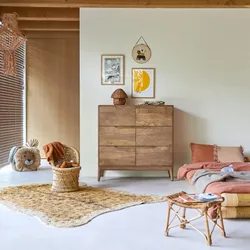 Kinderkommode Gabrielle aus massivem Mangoholz