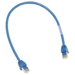 Hager ZZ45WAN100 Patch-Leitung 4kV mit 2xRJ45 Stecker für WAN-Anwendung, Farbe bla
