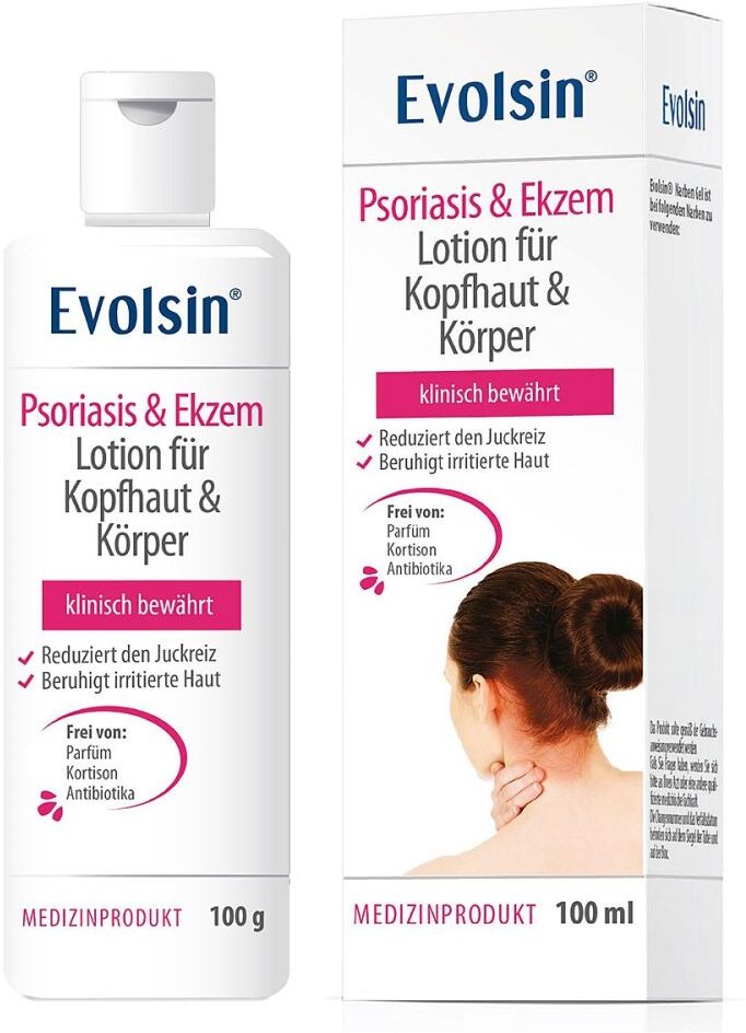 Evolsin Psoriasis & Ekzem Lotion Kopfhaut & Körper 100ml
