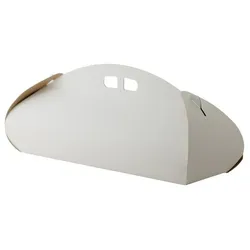 MONOUSO - Weiß Schmetterlingsbox für Gebäck 43x15x10cm (25 Stück)