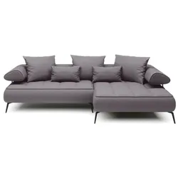 Ecksofa Seledo Stoff Silver
