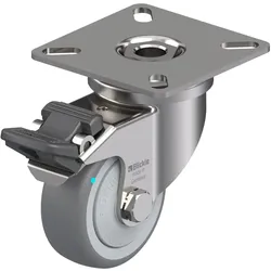 Blickle, Möbelrollen, 754836 LPXA-TPA 50KFD-FI Lenkrolle mit Feststeller Rad-Durchmesser 50 mm