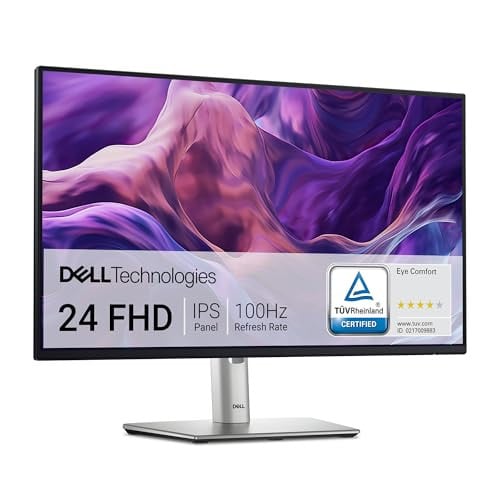 Dell P2425H 24 inch Full HD IPS Monitor, 100Hz, Zwart