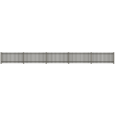 Gartenzaun TETZNER & JENTZSCH "STRAND", braun (anthrazit), H:90cm, Aluminium, Zaunelemente, robuste Aluminium-Elemente in verschiedenen Längen