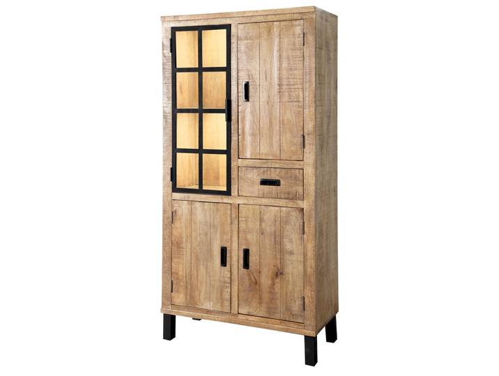 Landscape Vitrinenschrank KALI, mango, Holz
