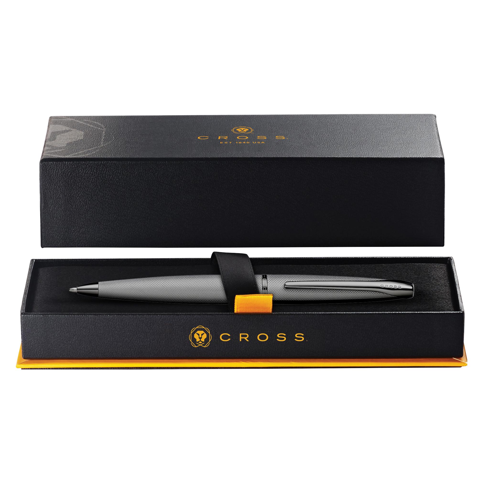 Cross Drehkugelschreiber ATX Titangrau Diamantmuster Geschenkbox (1x) (882-46)