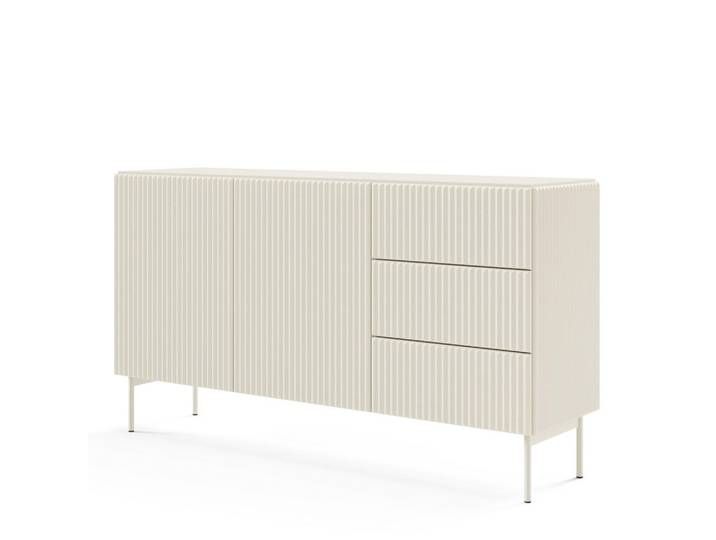 Masseno Sideboard Tratto 147/81,2/39,8cm mit 3 Schubladen 2 Türen Kaschmir, 147x81.2x39.8 cm, Kleinmöbel, Kommoden, Sideboards