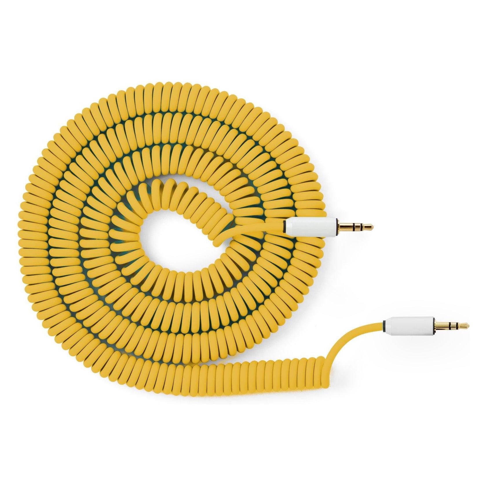 MyVolts ACV5YE - Candycords - audiocable S35S35 curly yellow (AUX Kabel) (23989246)
