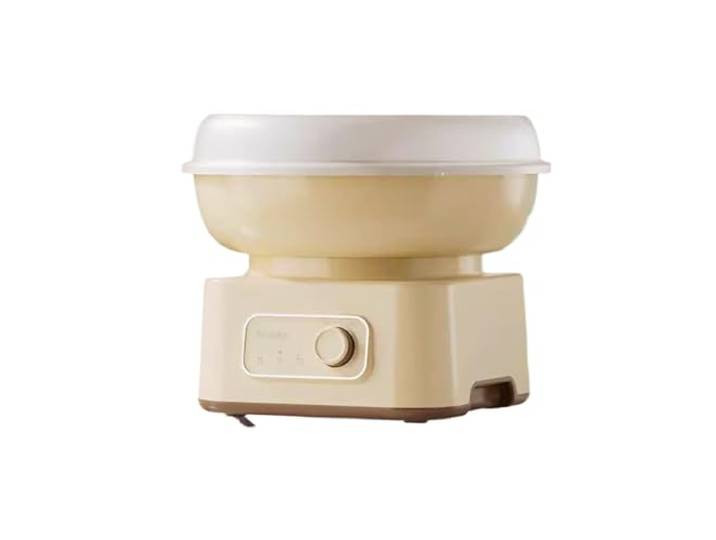 Zuckerwattemaschine Haushaltszuckerwattemaschine Mini Vollautomatische kommerzielle Zuckerwattemaschine handgefertigt(Yellow)