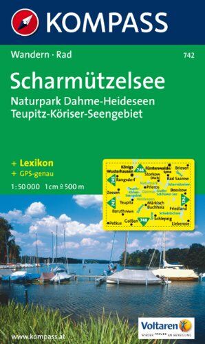 Kompass - Scharmützelsee: Naturpark Dahme, Heideseen Teupitz, Köriser Seengebiet: 1:50.000. Wander- und Bikekarte. GPS-genau - Preis vom 30.09.2026 09:01:18 h