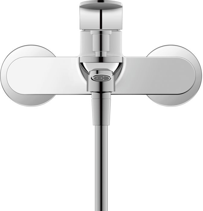 Duravit Wave Wannenarmatur WA5230000010 Aufputz, Umsteller mit automatischer Rückstellung, chrom
