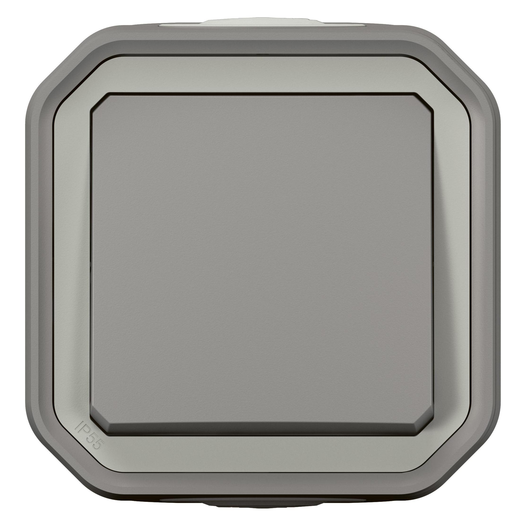 Legrand PLEXO New Feuchtraum Aufputz Kreuzschalter, IP55 grau, 069716L (069716L)