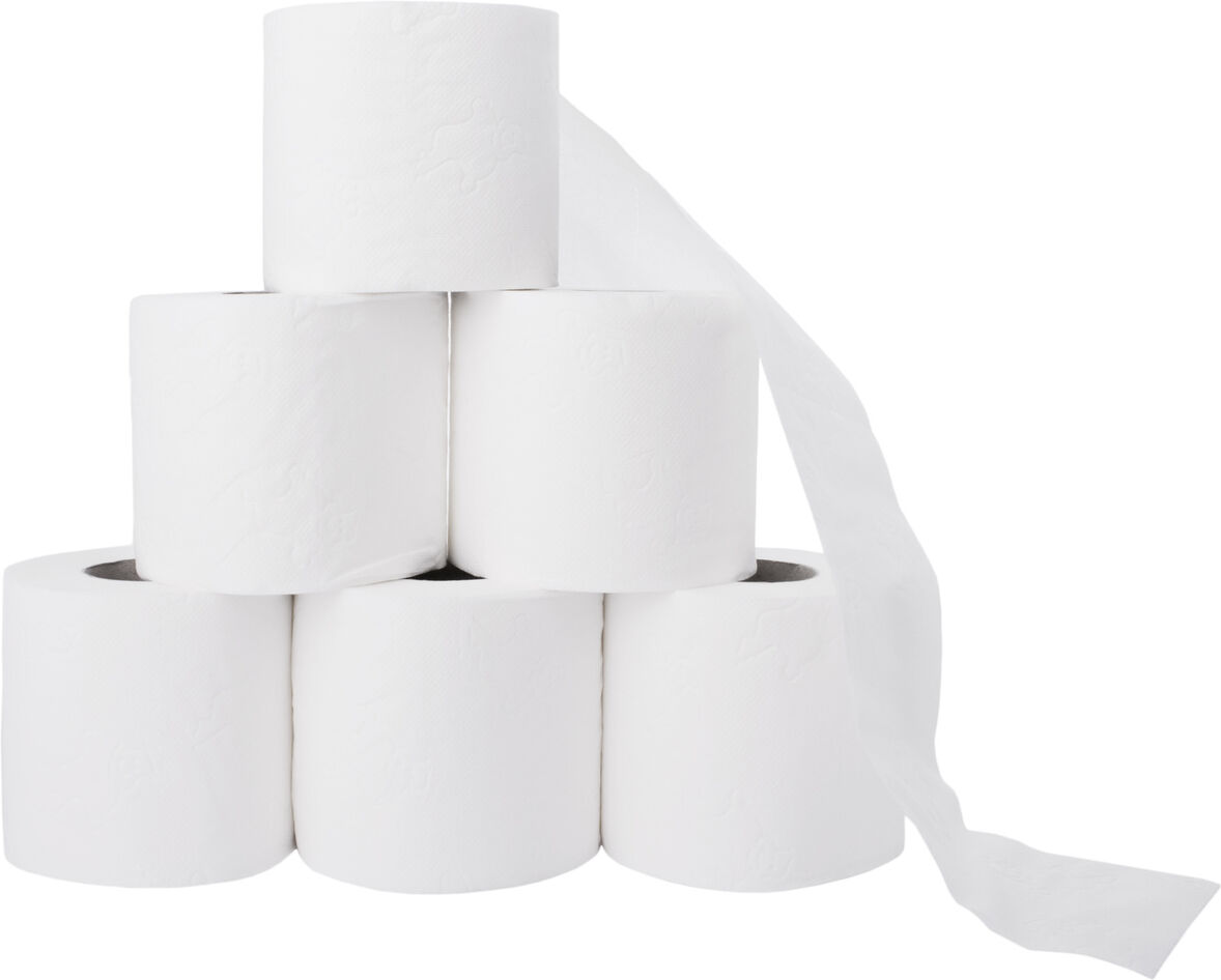 Axis Toilettenpapier 250 Blatt weiß 3-lagig 250 Blatt 6 x 8 = 48Rolle