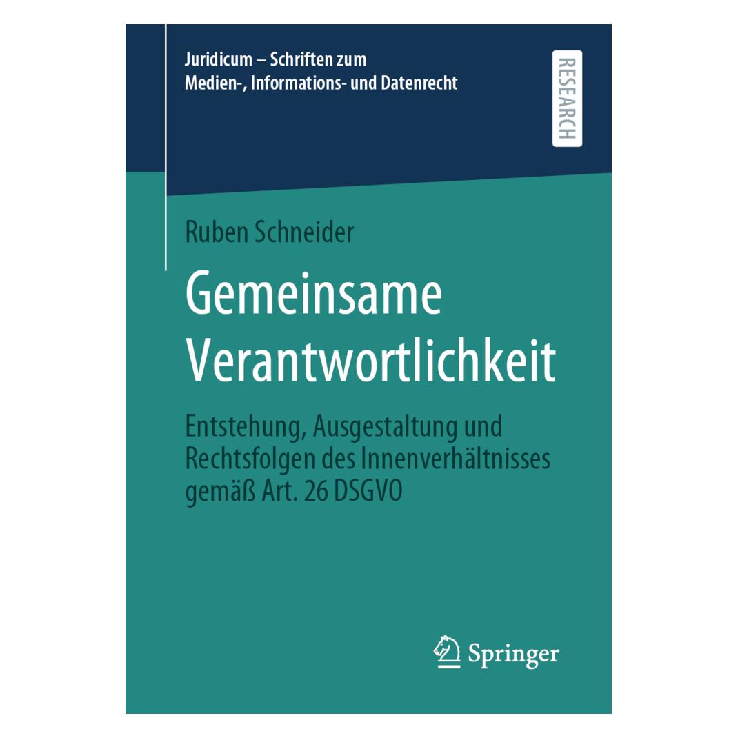 Springer Gemeinsame Verantwortlichkeit (Deutsch, Softcover, Ruben Schneider) (54550321)