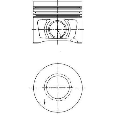 Kolbenschmidt Kolben [Hersteller-Nr. 40387600] für Seat, Mitsubishi, Audi, VW, Skoda
