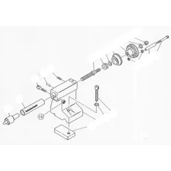 PROXXON 24200-0515 Sechskantmutter M6 für Drehmaschine PD360