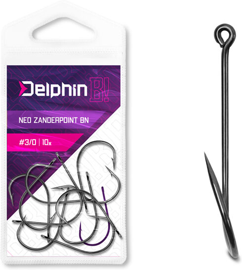 Hameҫon Delphin B! NEO ZanderPoint BN / 10pcs 3/0 Silver, Gray 3/0