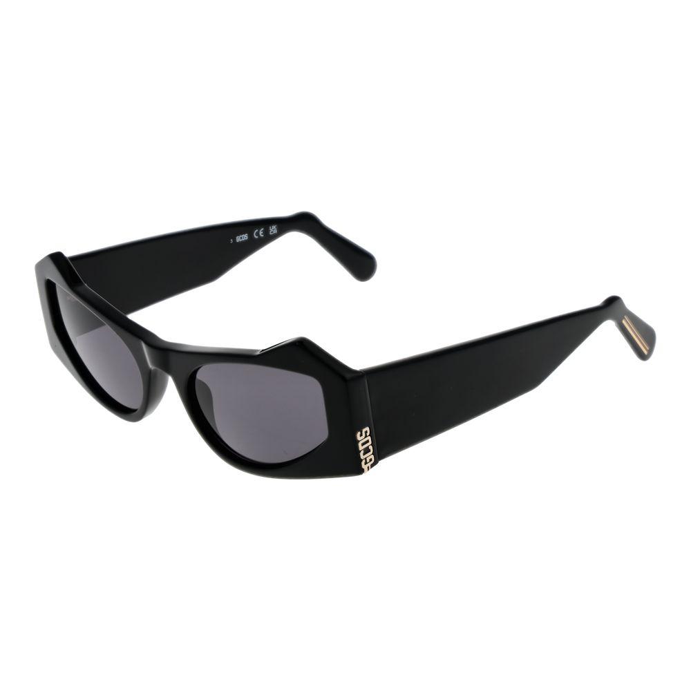 Geometrische Sonnenbrille Schwarz