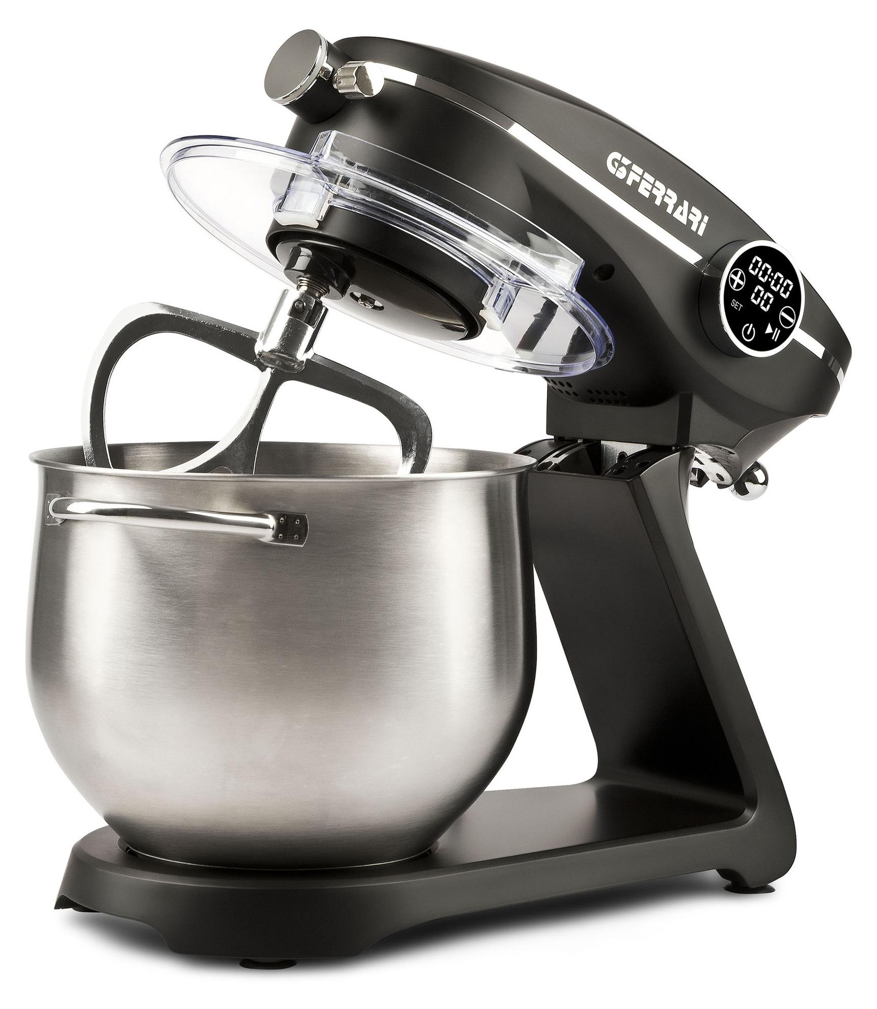 G3 Ferrari G20137, Standmixer, Schwarz, Edelstahl, Schlagen, Kneten, Mixen, 8 l, Touchsteuerung, Metall