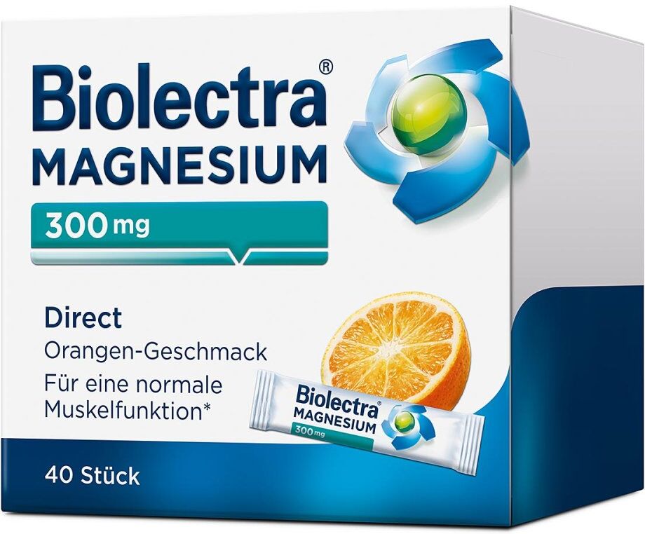 Biolectra Magnesium 300 mg Direct Orange 40stk