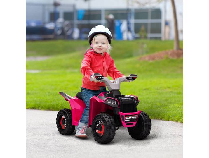 HOMCOM Quad Enfant Électrique 6V Rose 70x41,5x48,5cm