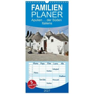 Familienplaner 2027 - Apulien... der Süden Italiens mit 5 Spalten (Wandkalender, 21 x 45 cm) CALVENDO