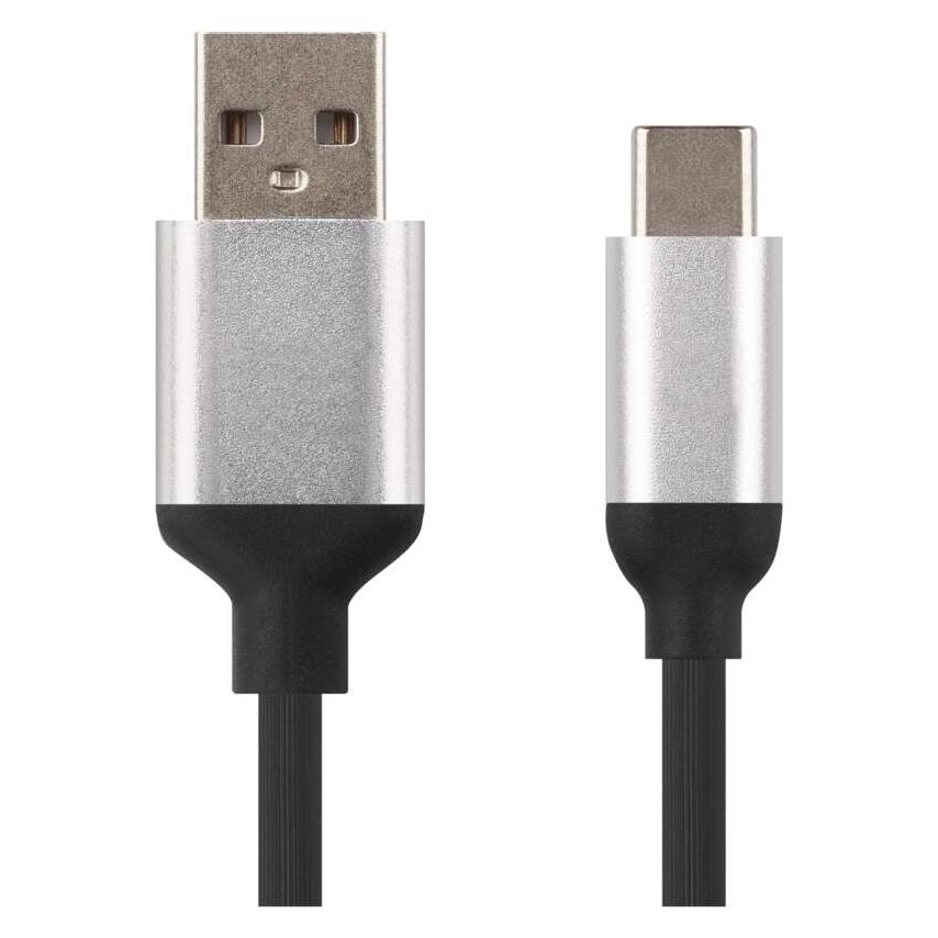 Emos USB Kabel 2.0 A Stecker - C Stecker 1m, schwarz (1 m, USB 2.0, 18 W) (43038579)