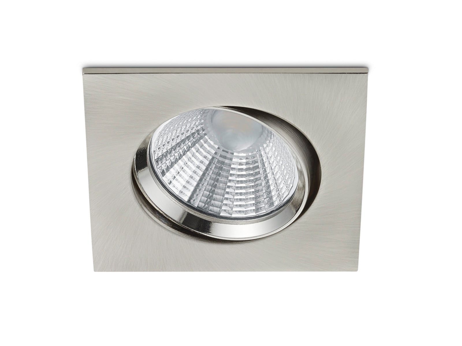 TRIO Pamir Square Led inbouwspot 5,5W - 3000K - Metaalgrijs - 8,5 cm