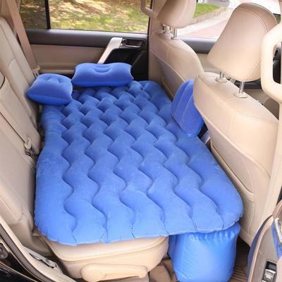 Uplifted Finds Car Air Inflatable Travel Mattress For Back Seat With Pillow And Pump For Camping And Road Trips blue