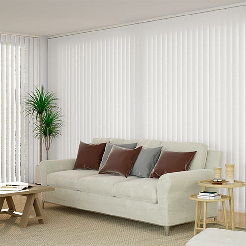 Symple Stuff Room Darkening Vertical blind White 245 cm L x 240 cm W