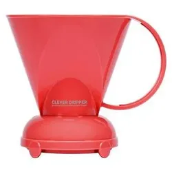 MGA Tropfer - L 500 ml Korallenrot + 100 Filter, Kaffeebereiter, Rot