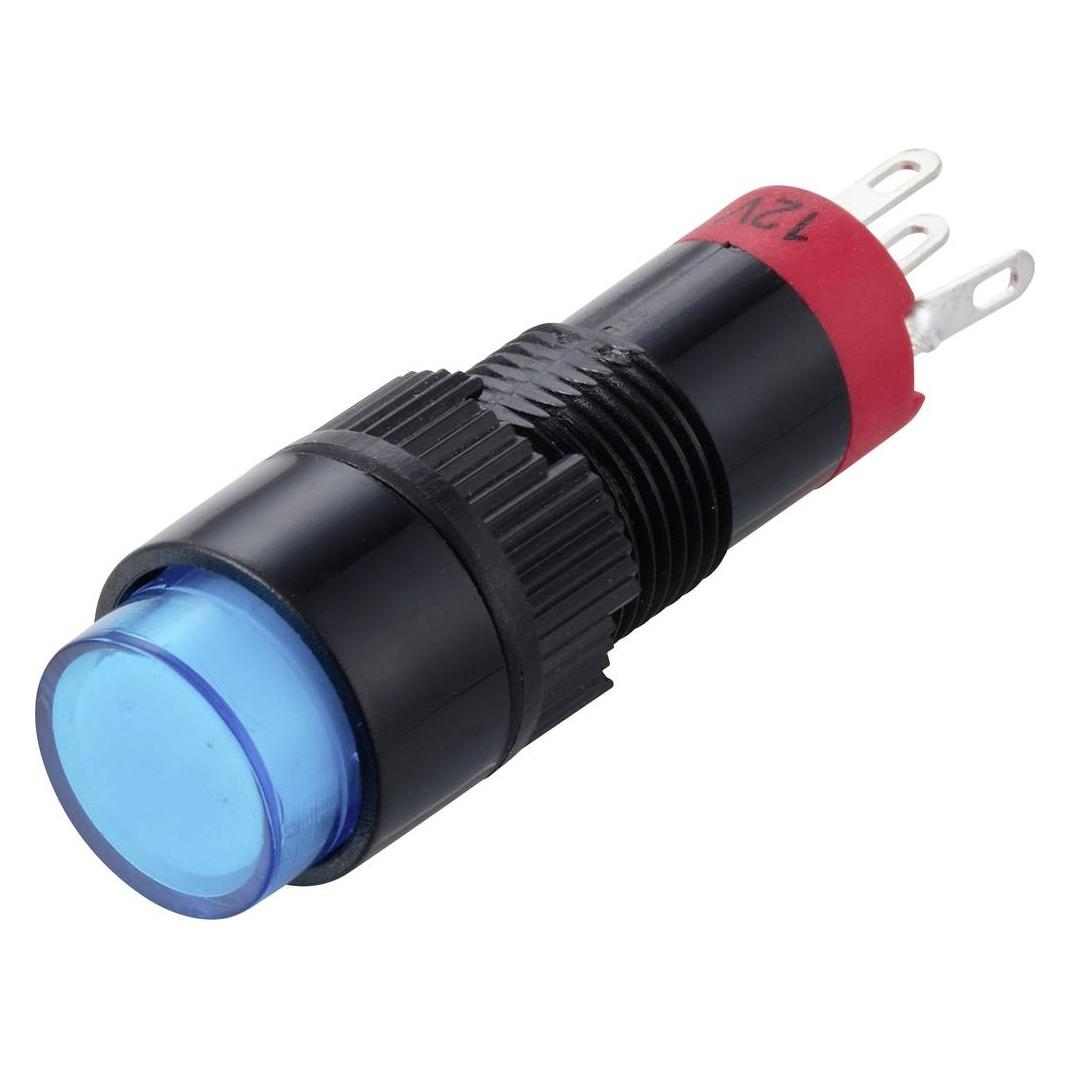 Tru Components TC-14939980 Druckschalter 250 V/AC 0.5 A 1 x Ein/Ein rastend Bla (TC-14939980)