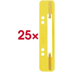 Leitz 25er-Pack Kunststoff-Heftstreifen »3710« gelb, 3.5x15.8 cm