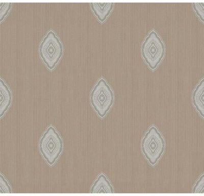 Seabrook Designs Sidonie Medallion Unpasted Wallpaper