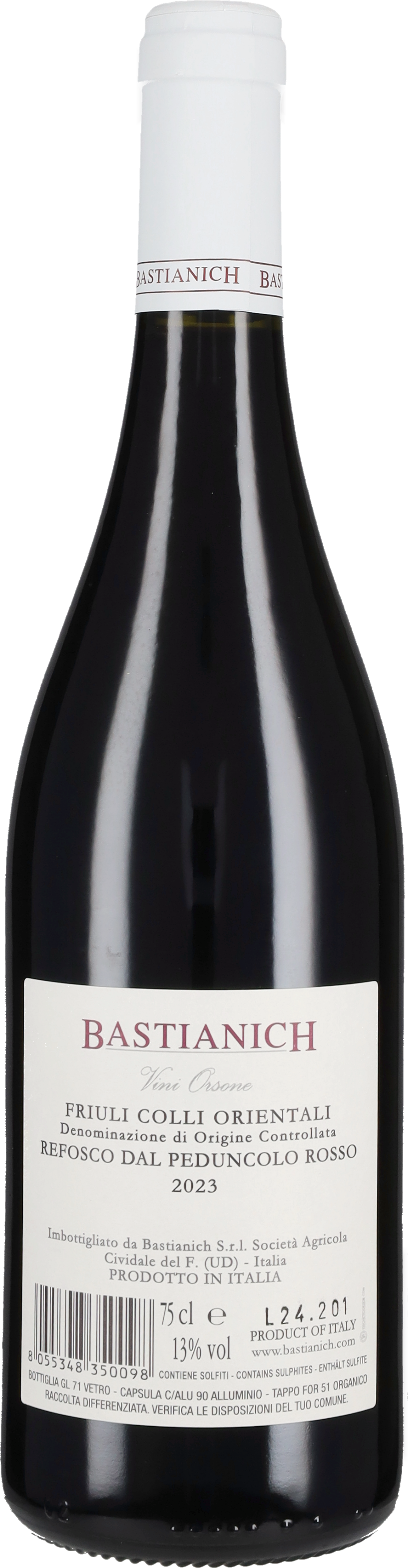 Bastianich Refosco dal Peduncolo Rosso 2023