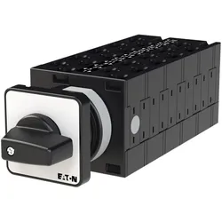 Eaton 003837 Stufenschalter, T3, 32 A, Einbau, 10 Baueinheit(en), Kontakte: 20, 45 °, rastend, ohne 0-Stellung, 1-4, Abwicklungs Nr. 8485 T3-10-8485/E