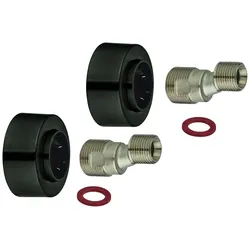 GROHE S-Anschluss 48453 1/2" x 3/4" Verstellbarkeit 7,5mm hard graphite geb., 48453AL0 48453AL0