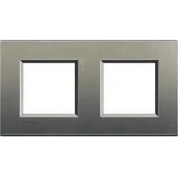 Legrand LNA4802M2AE Abdeckrahmen LIVINGLIGHT: 2-fach, 2 + 2 Module, Farbe: Avenue