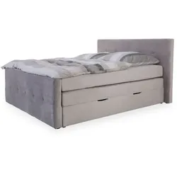 Boxspringbett ANIELA (LF 180x200 cm) - Bezug: Stoff - LF 180x200 cm