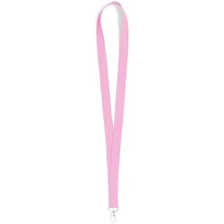 25x Kordel / Lanyard Rosa mit drehbarem Metallhaken