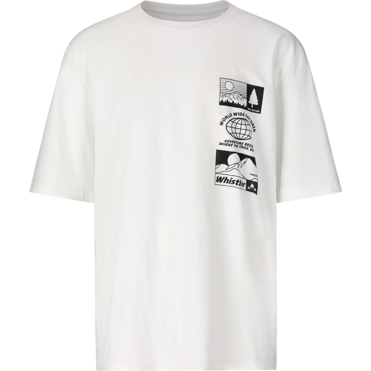 Whistler Arwen Jr S-S T-shirt white (1002) 128 W261261-1002-128
