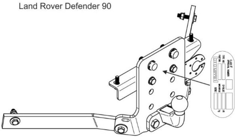 Attelage Land Rover Defender 90/110 (09/98-02/16) Standard