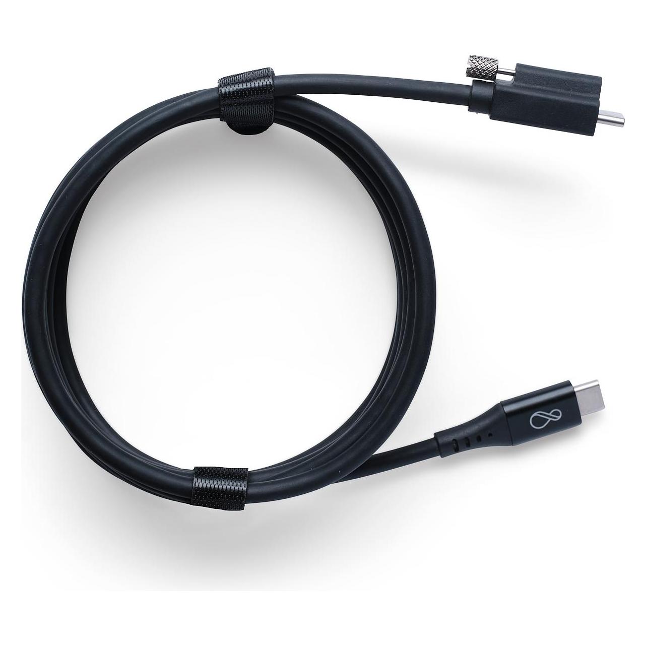 Ochno USB-C cable active coax, screw, black, 3m (3 m, USB 3.2 Gen 2, 140 W) (O-USBG2-300-CC-BL-1)