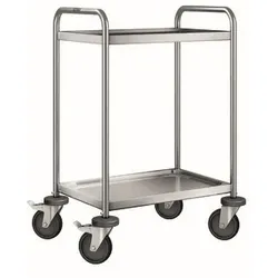 B.PRO Servierwagen SW 6 x 4 - 2 Etagen mit stahlverzinkten Rollen