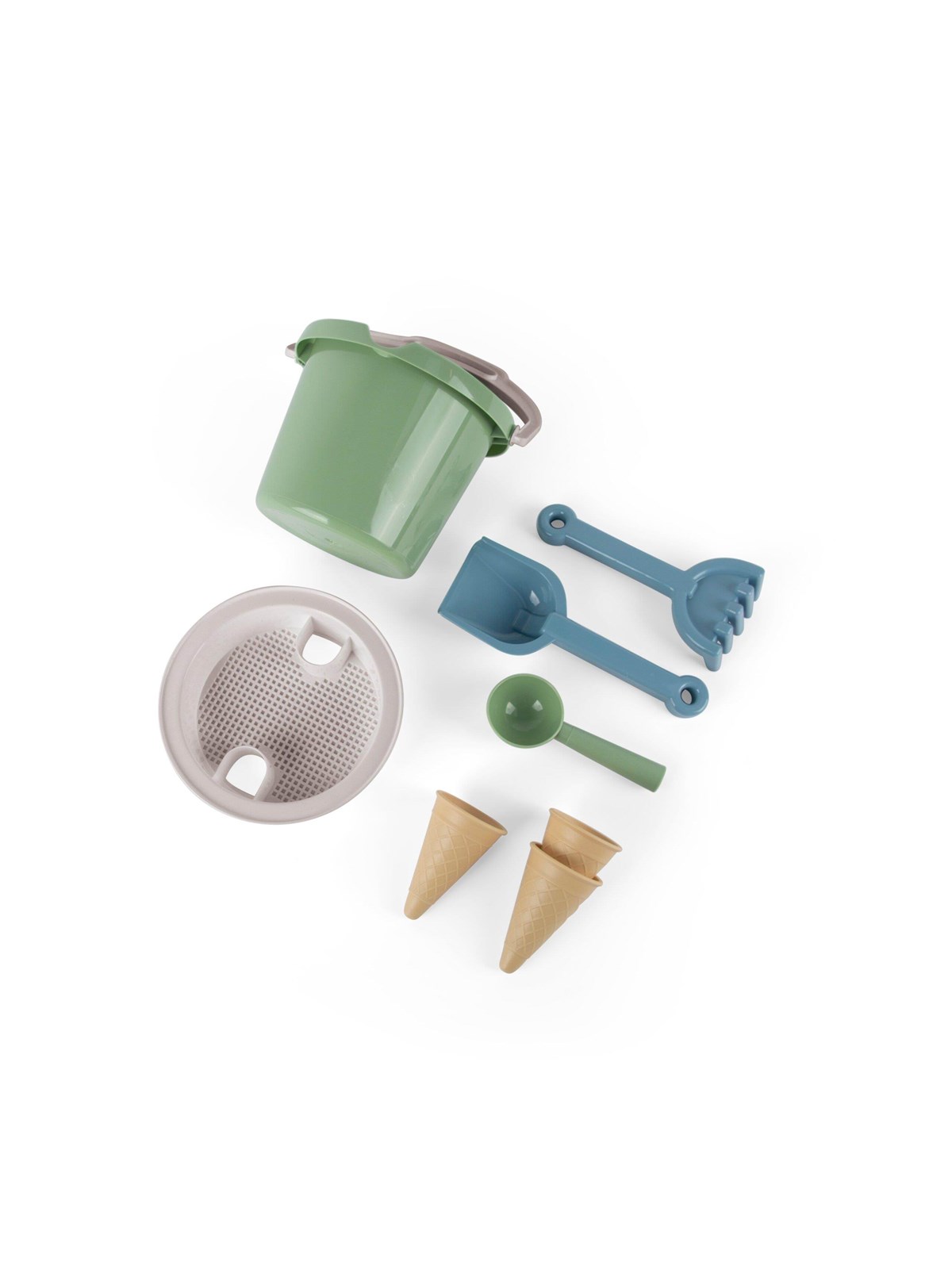Dantoy Thorbjorn Bucket set w. Ice cream cones - Green
