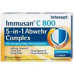 TETESEPT Immusan C 800 5in1 Abwehr Complex Tabl. 20 St