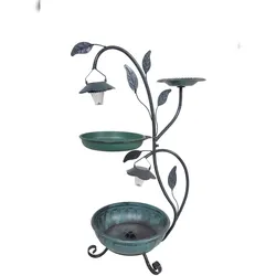 DELUKE Pflanzständer HECTOR Grün Kunststoff Blumenständer Topfhalter Planzen Dekoration Garten Balkon