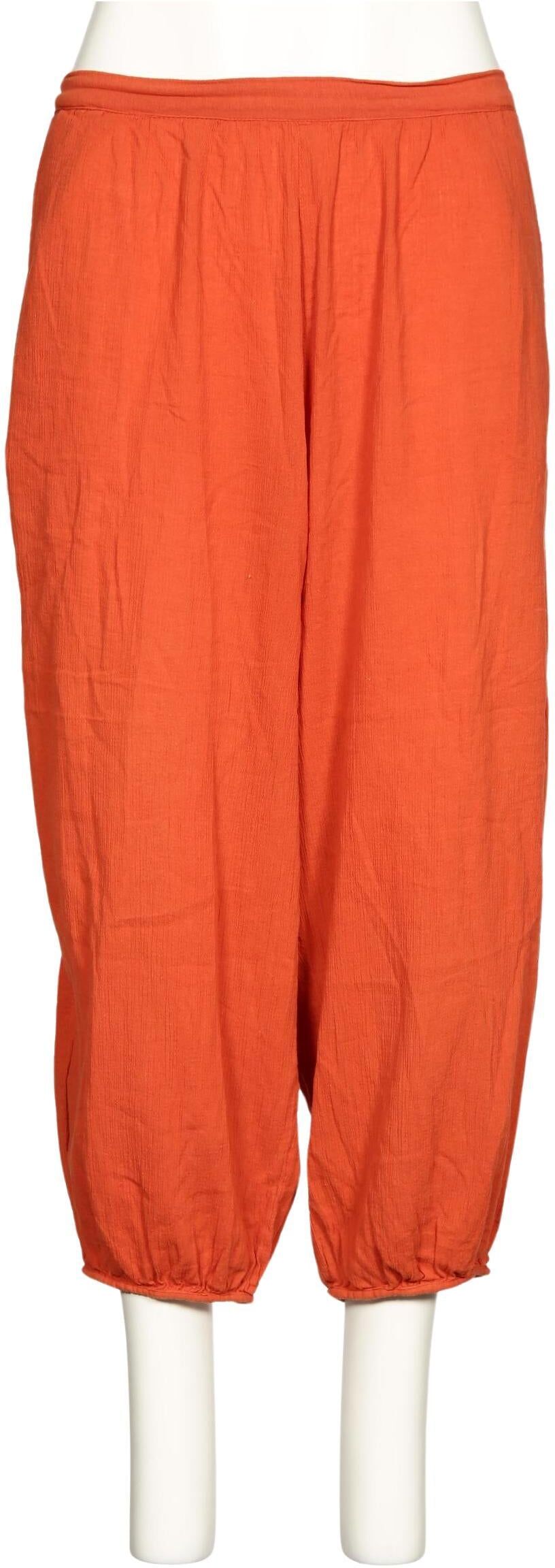 Gudrun Sjödén Damen Stoffhose, Orange, Gr. XL, Baumwolle - Second Hand
