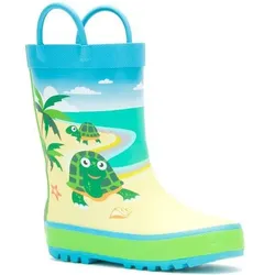 KAMIK Kinder Gummistiefel TURTLES, Größe 26 in Bunt Bunt